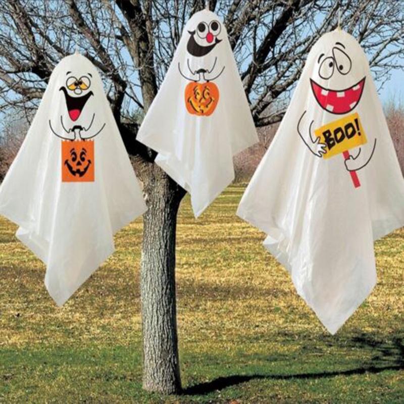 Eerie Yet Durable 3 Haunted Halloween Hanging Ghost Decorations For Fearful Festivities