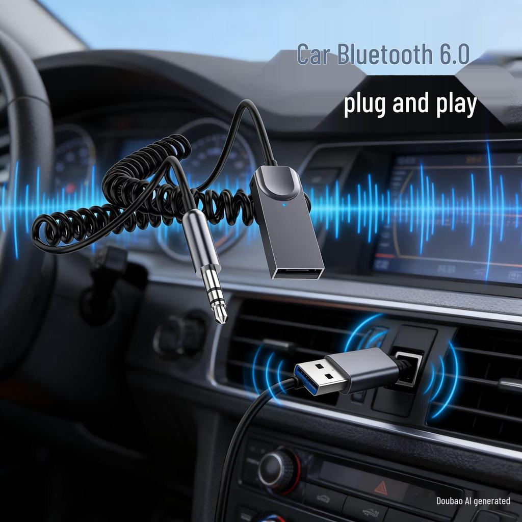 Wireless USB Bluetooth 5.0 Adapter: Driver-Free Transmitter and Receiver for Desktop
