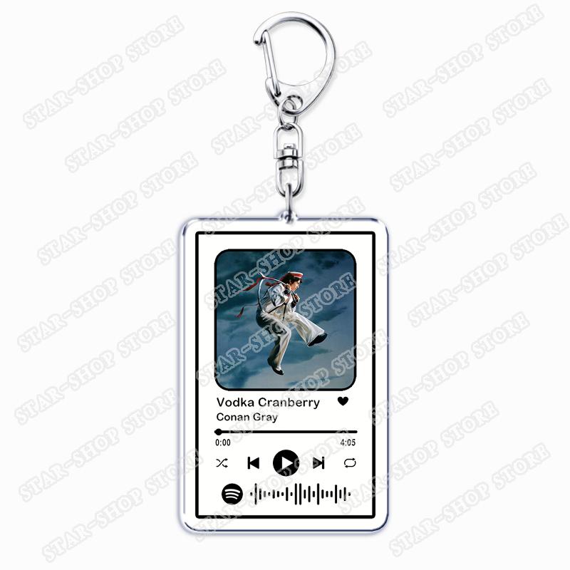 

Hot Singer Music Keychains for Women Accessories Bag Superache Found Heaven Kid Krow Keying Jewelry Fans Friends Gamer Gifts