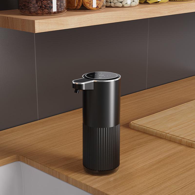 Dozator automat de săpun, accesorii pentru baie, dozator automat de săpun spumant 360 ml, TYPE-C, dozator de săpun spumant alb cu 4 niveluri