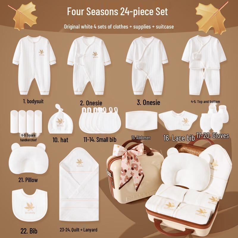 INSAHO Newborn Baby Cotton Gift Set 66cm (0-6 Months)