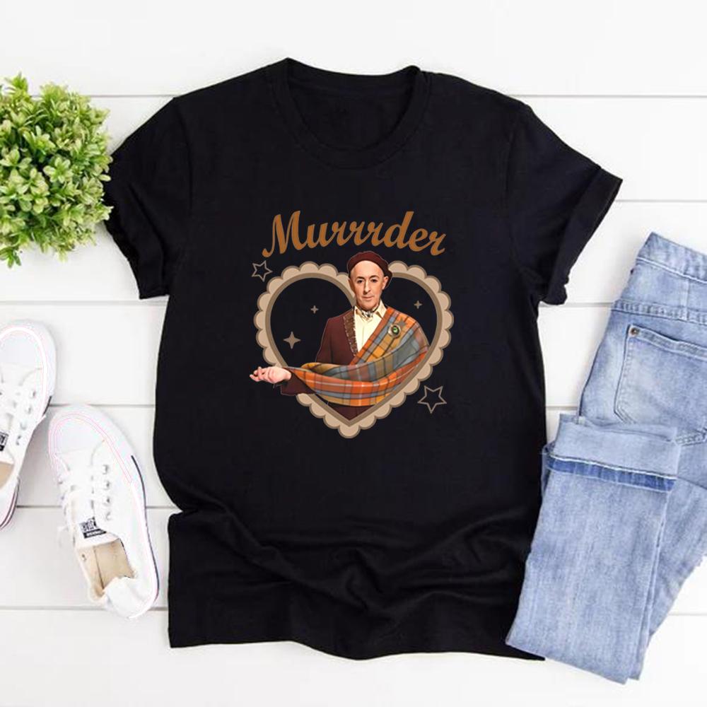 T-shirt The Traitors TV Show Alan Cumming Murrrder Tee Donna Manica Corta Grafica T-shirt Casual Donna Tshirt Vestiti Y2k