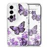 Sky Butterfly Transparent Phone Case For Samsung Galaxy S26 S25 S24 S23 FE Plus Ultra Soft TPU Cover