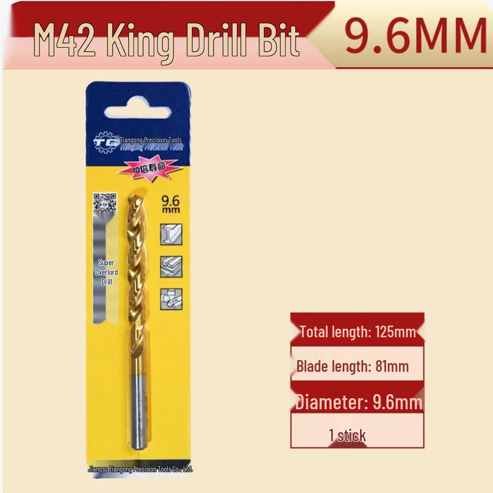 Tiangong M42 Overlord 8% Cobalt High-Speed Steel Twist Drill Bit for Stainless Steel