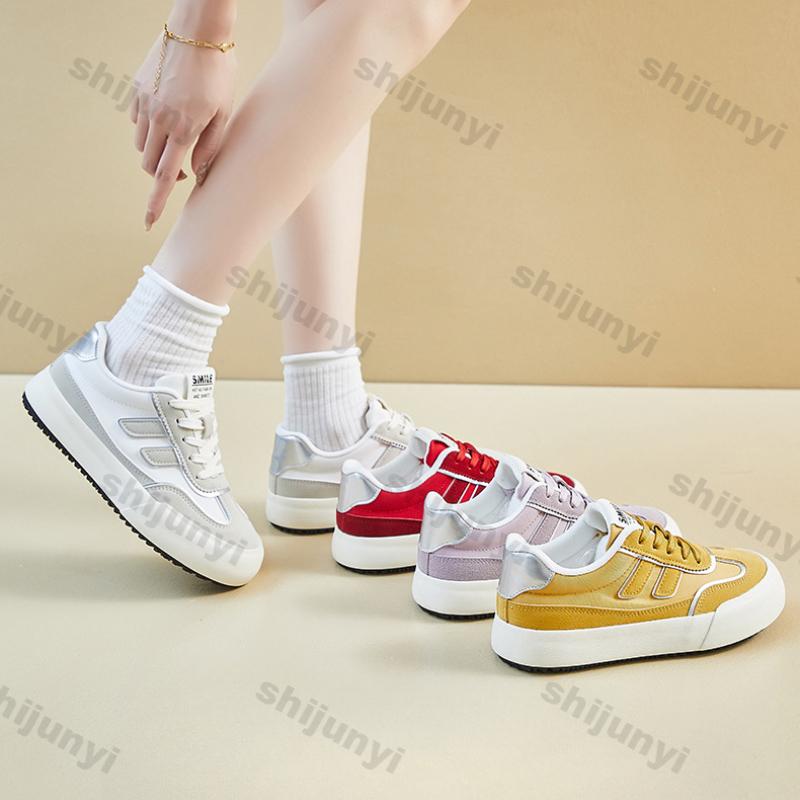 Women Shoes 2025 Spring Autumn New Breathable Non Slip Platform Sneakers Comfortable Height Increase Lace-up Casual Shoe