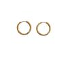 Elegant 18K Gold-Plated Titanium Steel Hoop Earrings