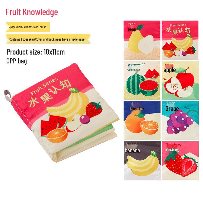 3D Animal Tail Cloth Book & Teether: Baby s Educational Toy