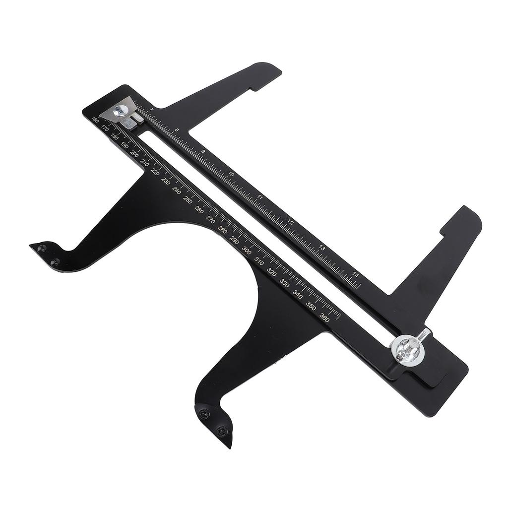 Brake Resetting Gauge Tool 6.5-14.25in Double Scale Stainless Steel Brake Drum Measuring Resetting T