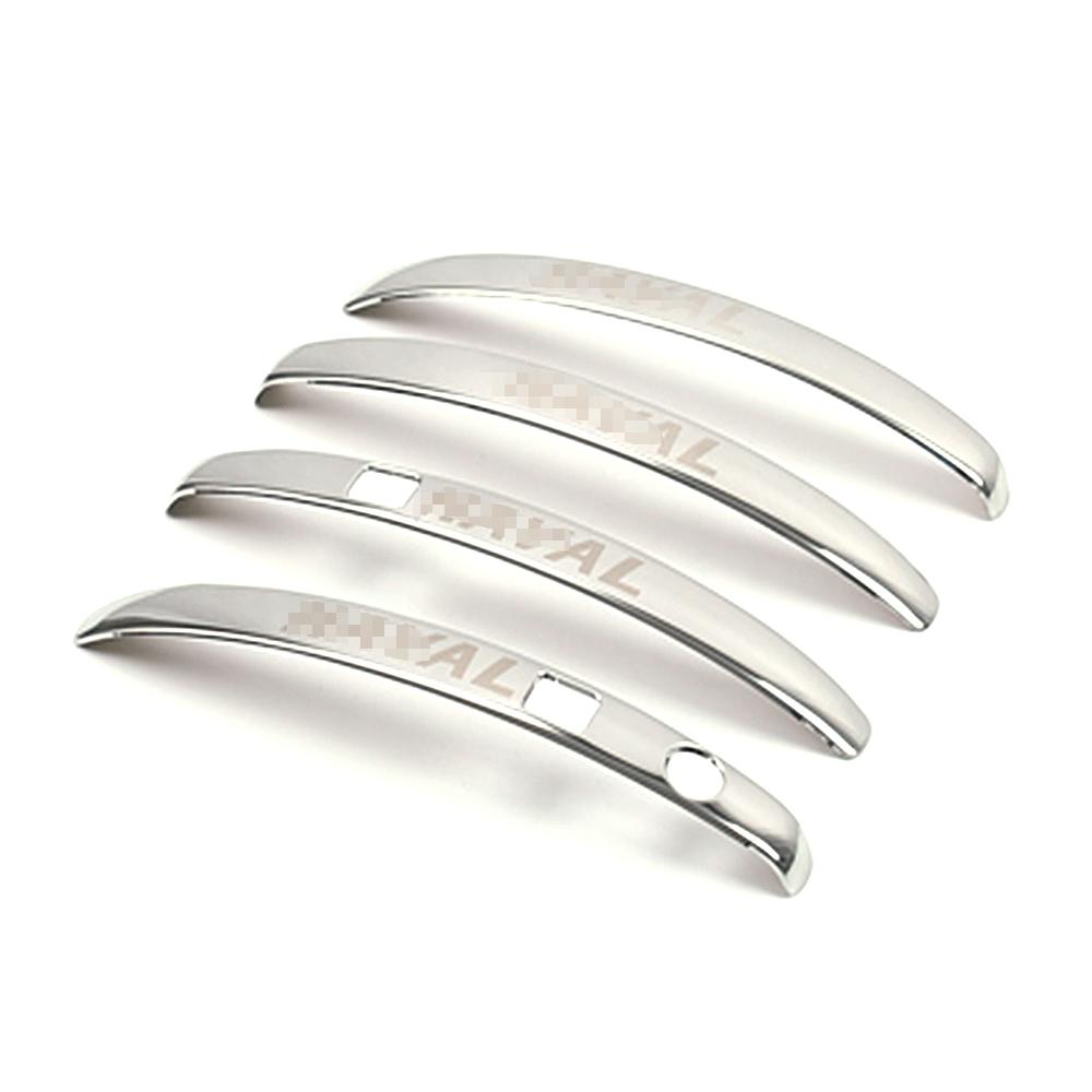 Haval F7 F7X 2018-Paslanmaz Çelik Kapı Kolu Kapağı Yan Kapı Kase Trim Krom Şekillendirici Dış