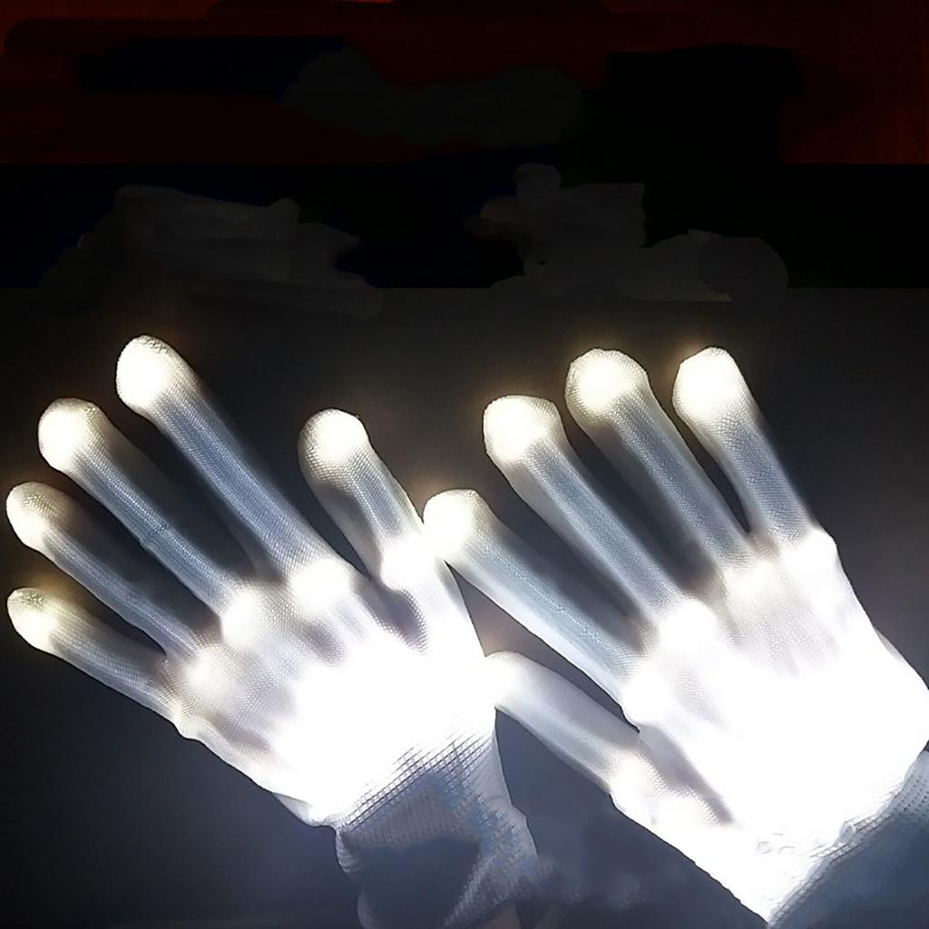 Flashing LED Gloves Cool Fun Toys Packaging Party Banquet Role Playing Gloves