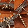 Tang Teng Copper Art, Retro Detachable Dragonfly Copperware Small Gifts Metal Crafts Stall Small Brass Ornament