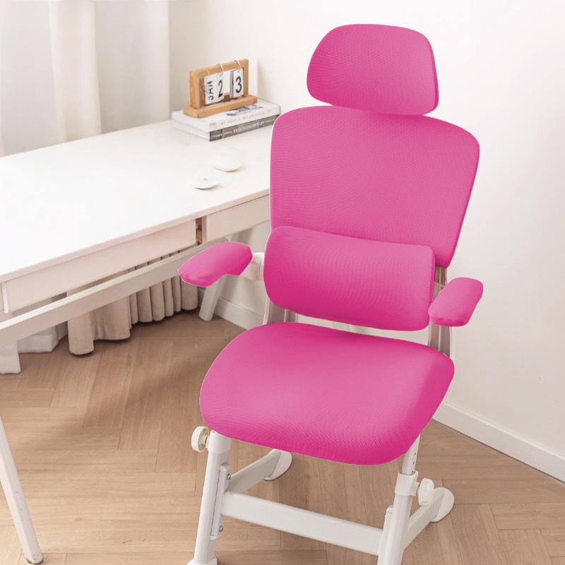 

Stretch Ergonomic Office Chair Cover Split Design Thicken Mesh Detachable Computer Chair Cover With Headrest&Armrest Cover