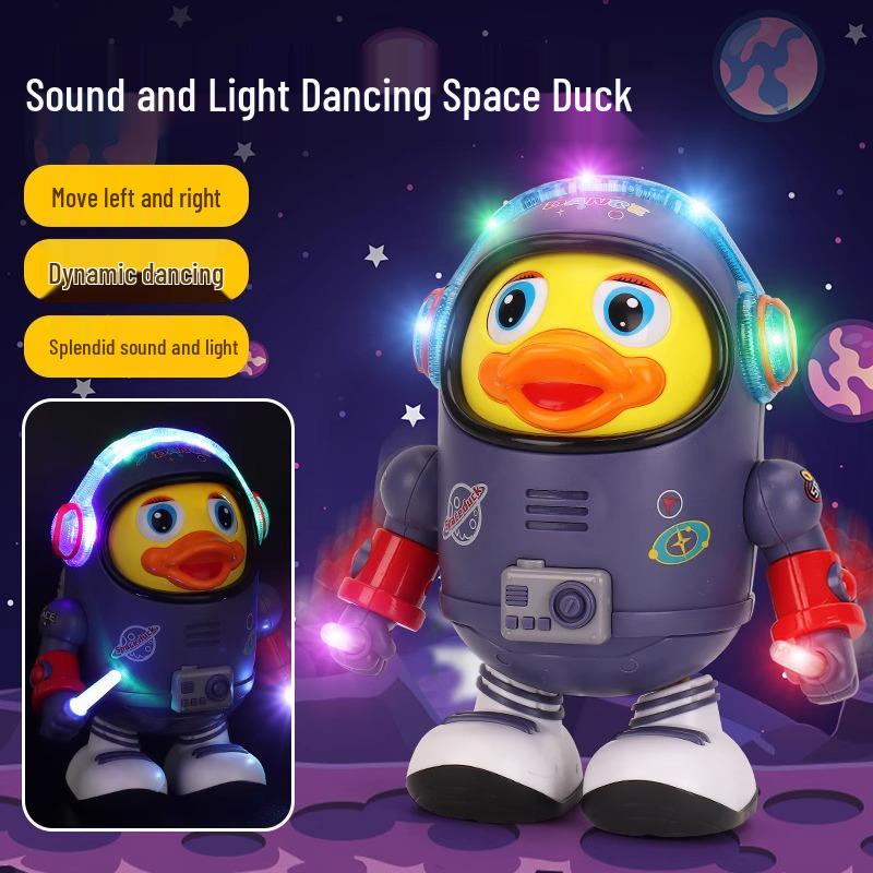 Electric Dancing Astronaut Duck Toy - Singing Robot for Babies & Toddlers (3-12 Months)
