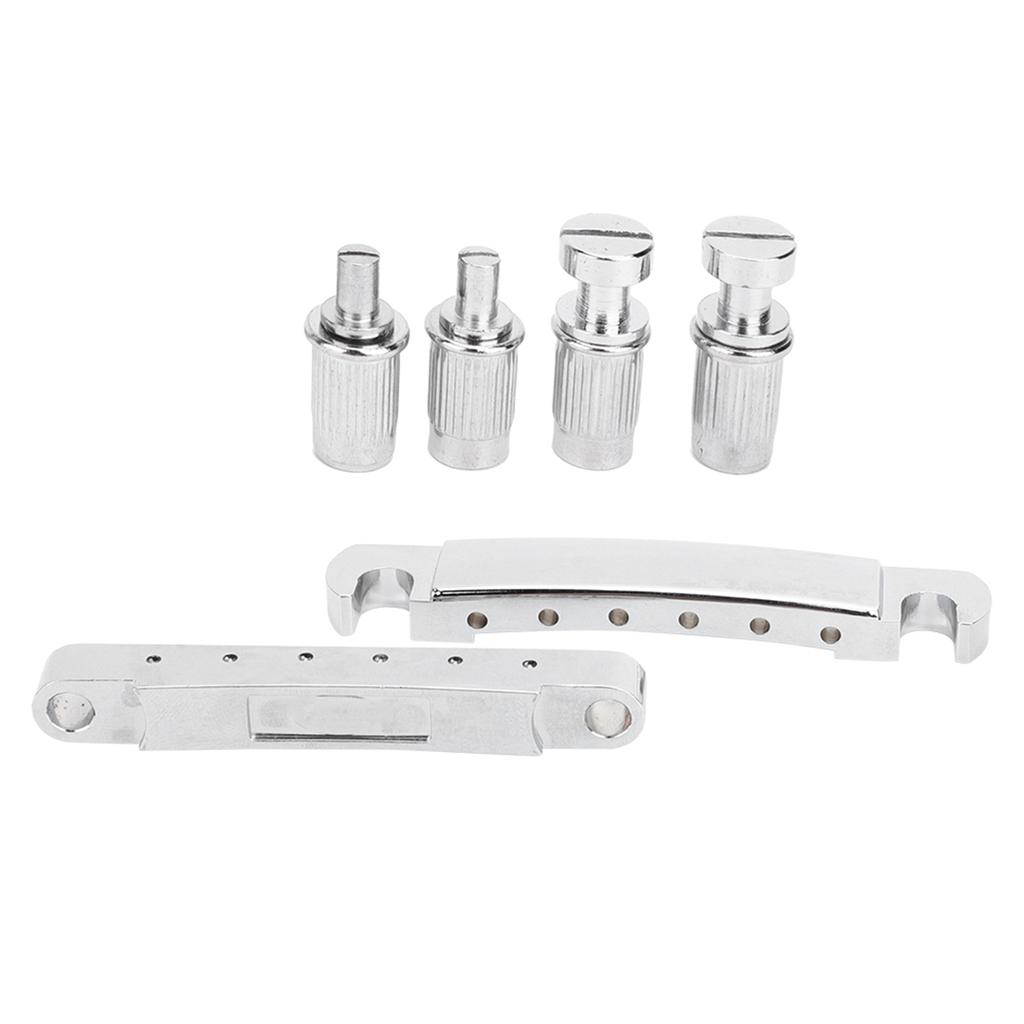 Guitar Bridge Silver High Quality Musical Instrument Accessories with 4Pcs Screw Rods