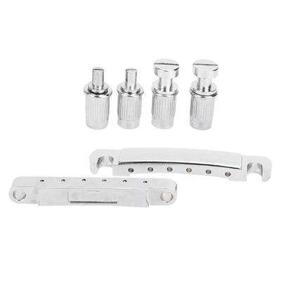 Guitar Bridge Silver High Quality Musical Instrument Accessories with 4Pcs Screw Rods