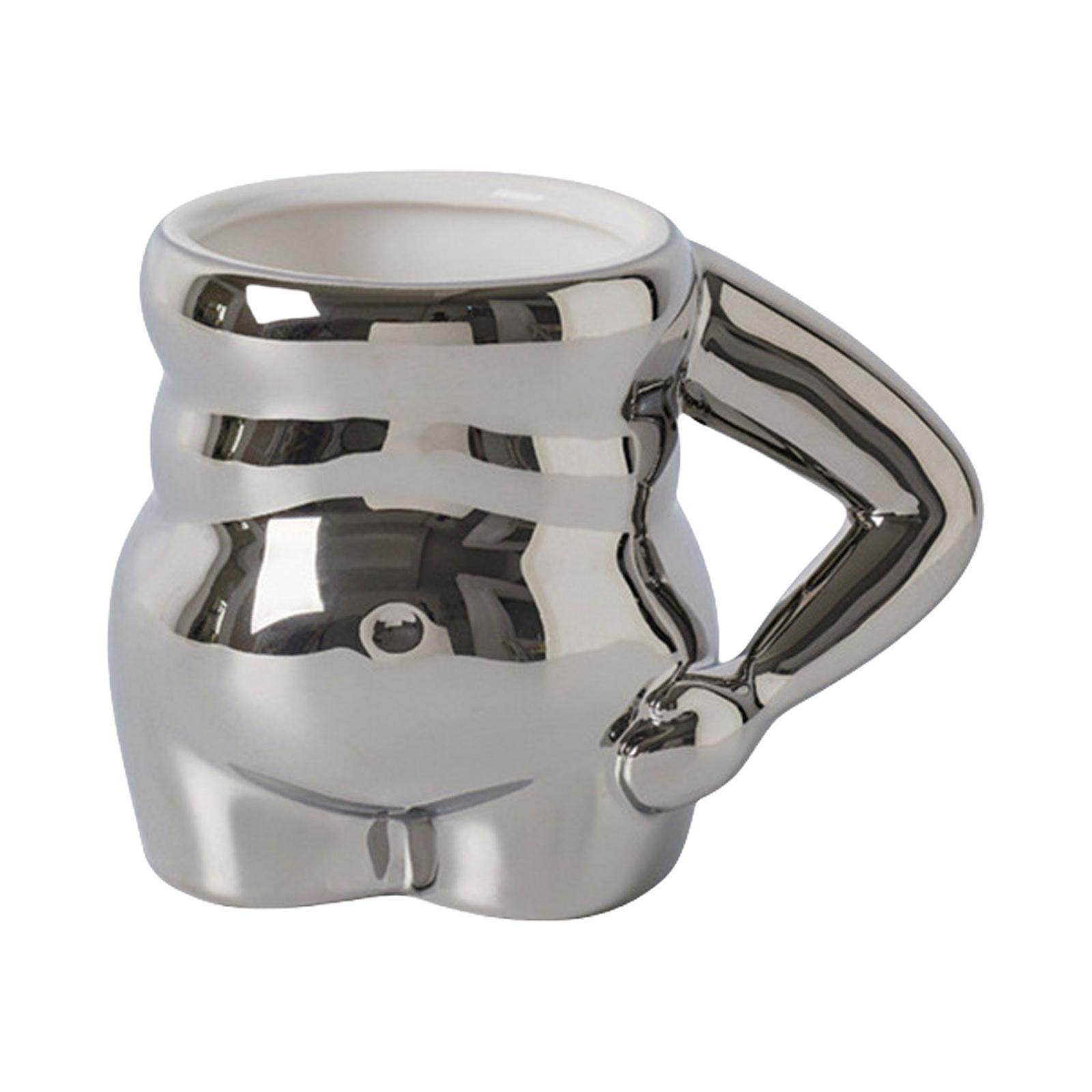 

Прочная чашка для чая в форме живота. Модная керамическая кружка в форме живота. Креативная посуда для напитков для личного и подарочного использования. A