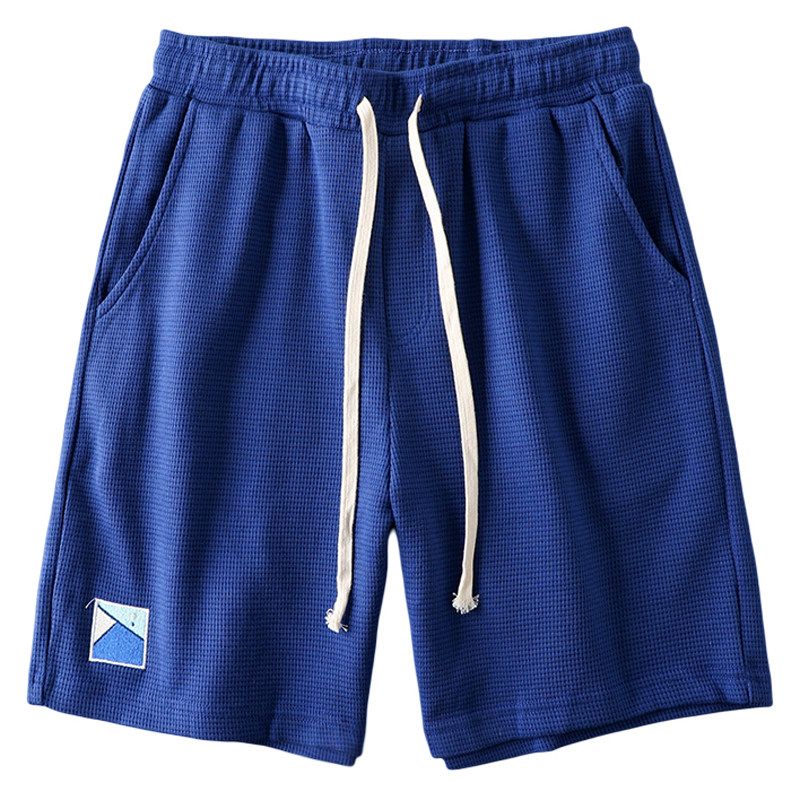 Export Original Tail Single Cut Label Middle Pants Waffle Shorts Men's Summer High Street American Fifth Pants Export Men's Trousers