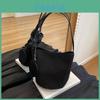 Retro Soft Pu Water Bucket Bag For Women With Magnet Closure And Mobile Pocket