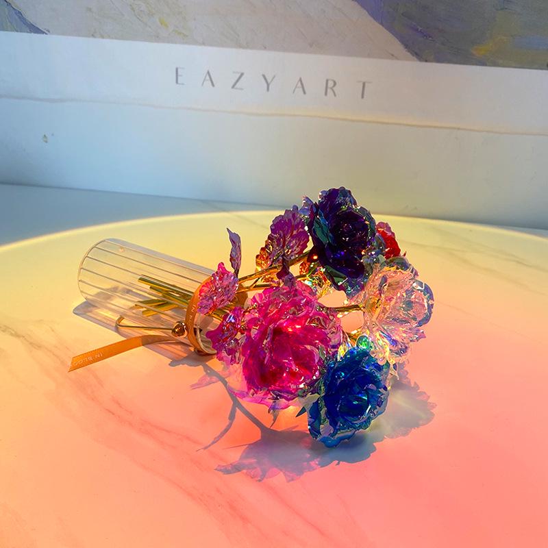 24k Gold Colored Rose for Valentine's, Mother's Day, and More: Perfect Gift for Any Occasion