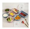 LFGB-grade Heatable Food Grade Silicone Collapsible Lunch Box Travel-friendly Storage Container