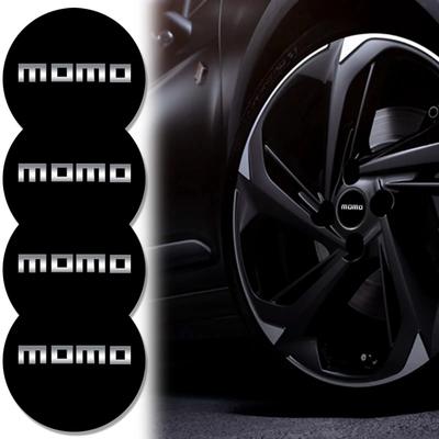4 Pezzi 56mm Emblema MOMO Tappi Centrali Ruote Auto Adesivi Per Mitsubishi Nissan KIA BMW TESLA Toyota Volkswagen Ford