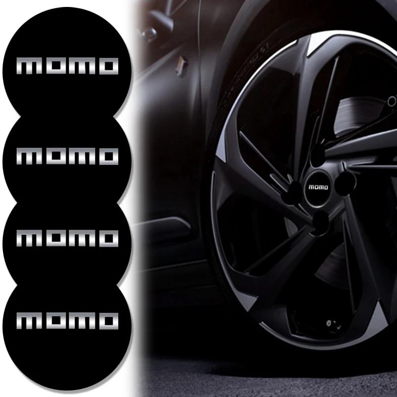 4 Τεμάχια 56mm Σήμα MOMO Καλύμματα Κέντρου Τροχών Αυτοκινήτου Αυτοκόλλητα Για Mitsubishi Nissan KIA BMW TESLA Opel Toyota Volkswagen Ford