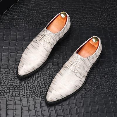 Scarpe Eleganti da Uomo con Punta e Lacci, Stile Business Casual, Scarpe Basse da Uomo, per Homecoming, Matrimonio, Ballo di Fine Anno, Zapatillas Hombre