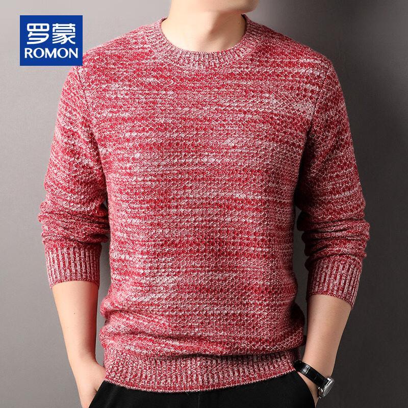ROMON Men's Pure Cashmere Round Neck Sweater