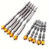 10pcs 65mm/110mm Screwdriver Bit Set Double Head Magnetic Bits 1/4'' Hex Shank D1 Steel For Electric Screw Driver Cross Head