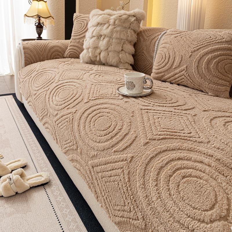 Simple Sofa Cover Fabric with Autumn High-end Feel Anti Slip and Anti Cat Scratch Sofa Cushion Cover Autumn and Winter New Style