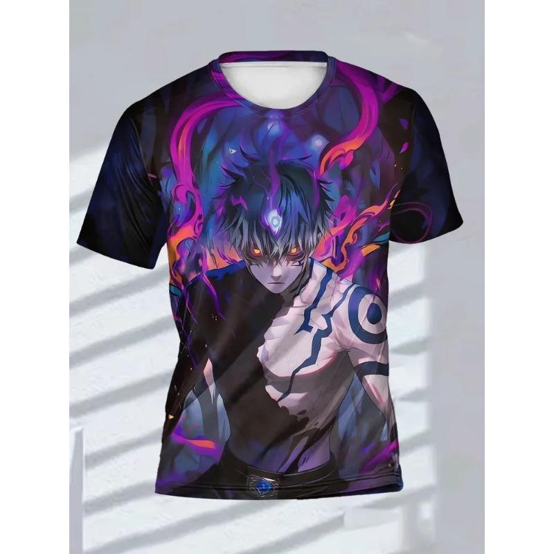 Men's Fashion 3D Printed Men's T-Shirt Round Neck Short Sleeve Trendy Street Wear