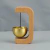 Solid Wooden Doorbell Magnetic Aesthetic Brass Wind Chimes Wireless Jingle Bell Entrance Door Bell Pendant Home Decor