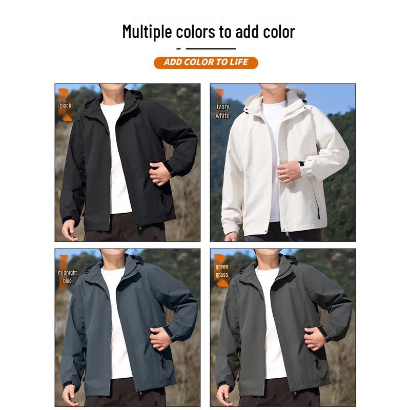 EASTERN CAMEL Men's Hooded Waterproof Outdoor Jacket