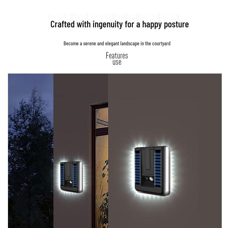 Outdoor Solar Motion Sensor Wall Light (2-Pack)