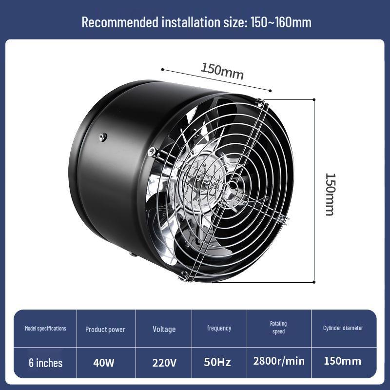 Dual-Function Range Hood Bathroom Ventilation Fan with Two-Way Suction White