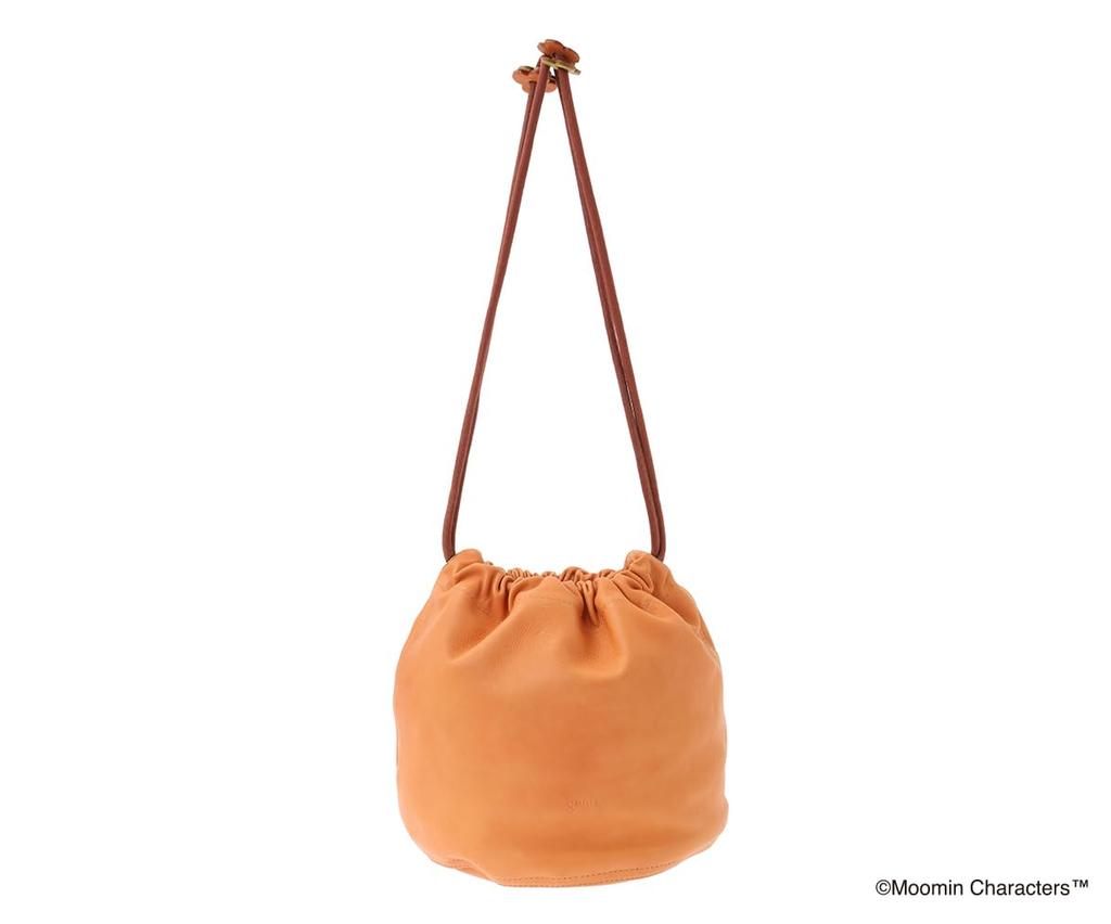 Genten Moomin Sustainable Drawstring Bag Orange "Little My" GE-46138-60