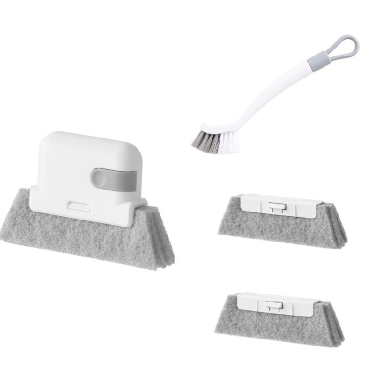 

Handheld Window Brush Window Sliding Door Grooves Cleaning Brush Tools Set 1