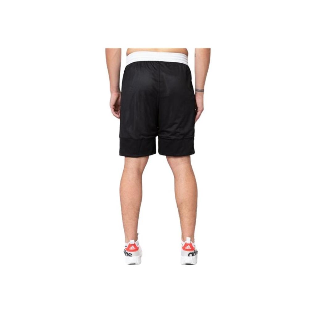 Adidas Reversible Contrast Basketball Training Shorts Men Bottoms Black DX6386
