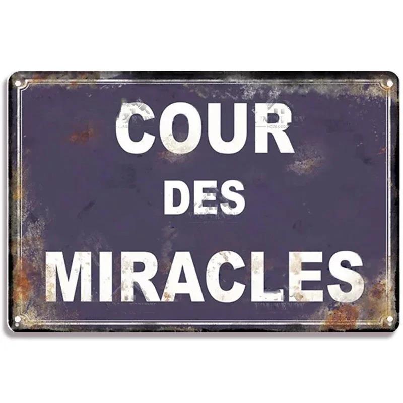 Vintage Funny Metal Tin Sighs Place Des Aperos Plaque For Bar, Pub, Club, Wall Decor, Iron Painting Retro Home Decorative Plate