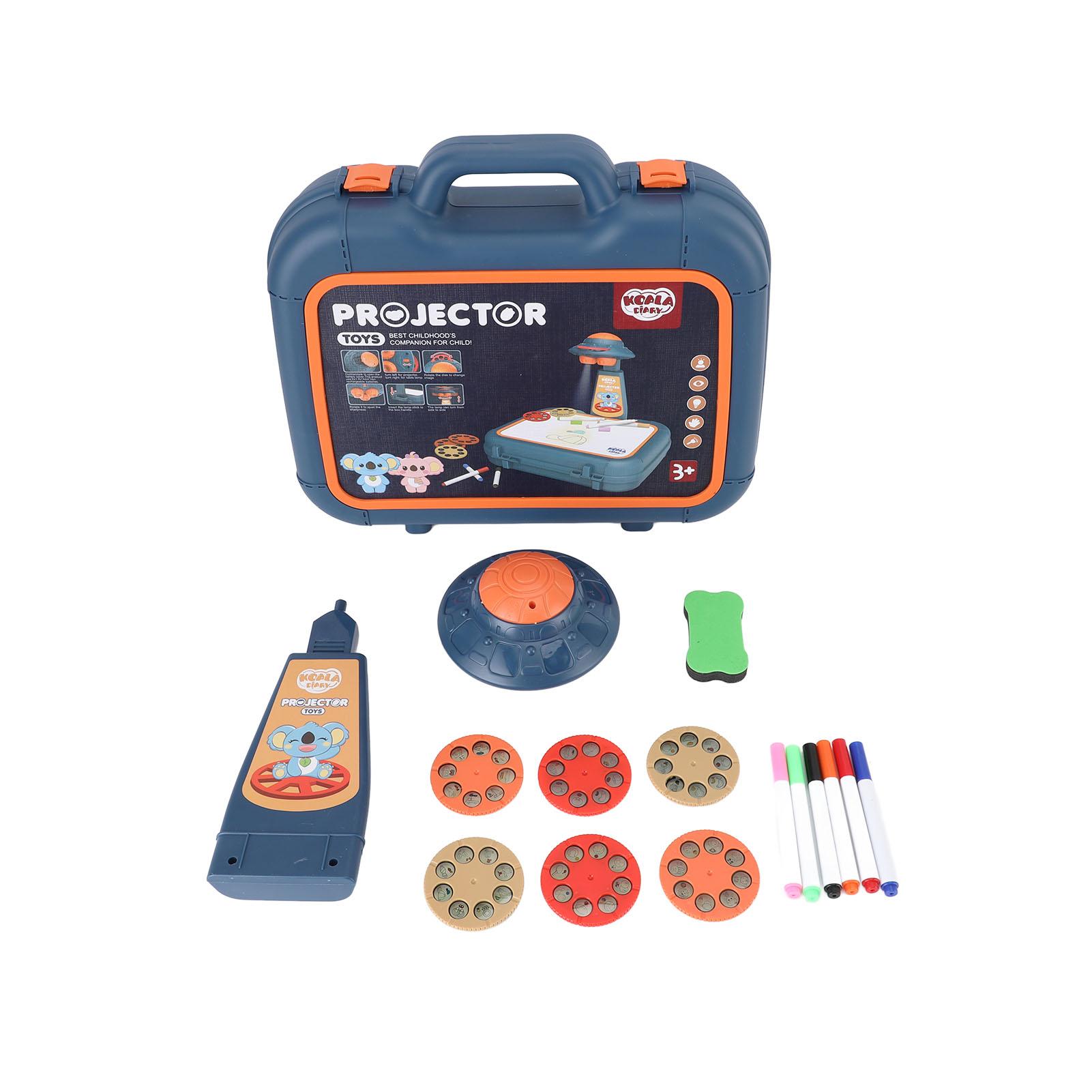 

Kids Drawing Projector Table Handbag Design Smart Projector Drawing Desk Early Learning Educational синий