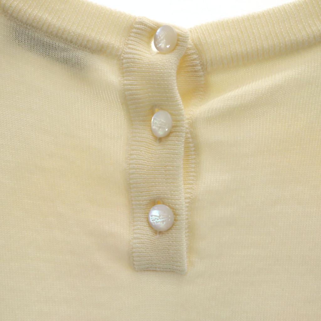 Salvatore Ferragamo 90s Made in Italy Old Floral pattern switching Short sleeve knit Women Used