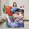 Go For It Nakamura Anime Knitted Blanket  Wool Throw Blanket Bedroom Sofa Portable Soft Warm Bedspread