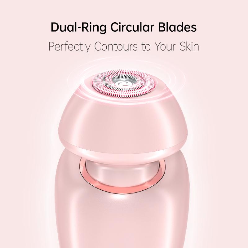 Women Electric Shaver 2 In 1 Waterproof Bikini Trimmer Rechargeable Wet and Dry Use Electric Razor Women Body Hair Trimmer
