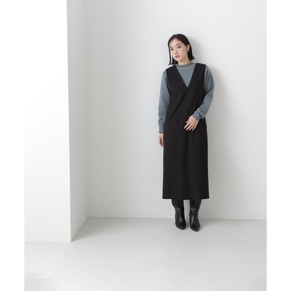 [Natural Beauty Basic] Back Strap V-Neck Jumper Skirt