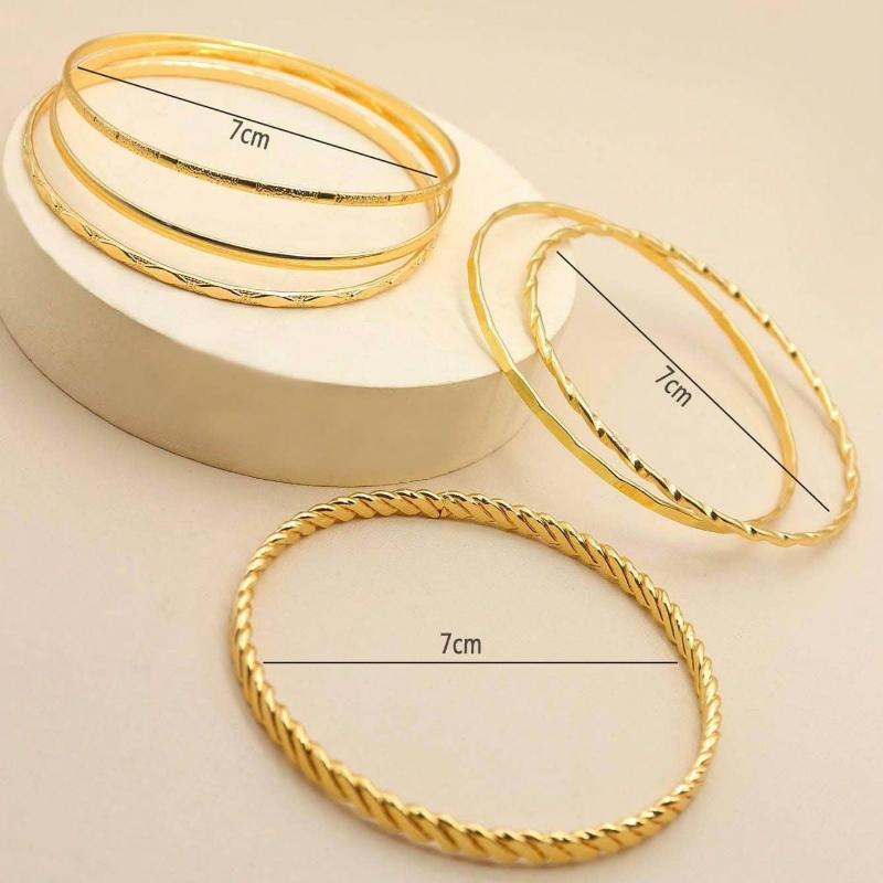 6pcs 10PCS Minimalist Five-Pointed Star Bracelet Set