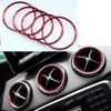 5Pcs/Set Car Air Conditioner Vent Outlet Ring Trim Decor for Mercedes Benz A B GLA CLA Class W176 W246 C117 X156 AMG 2012-2018