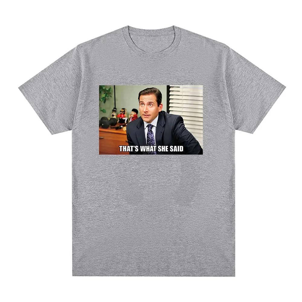 Michael Scott That's She Said T-shirt TV Series Office Dwight Schrute Jim Halpert T-shirt Short sleeved Women's T-shirt