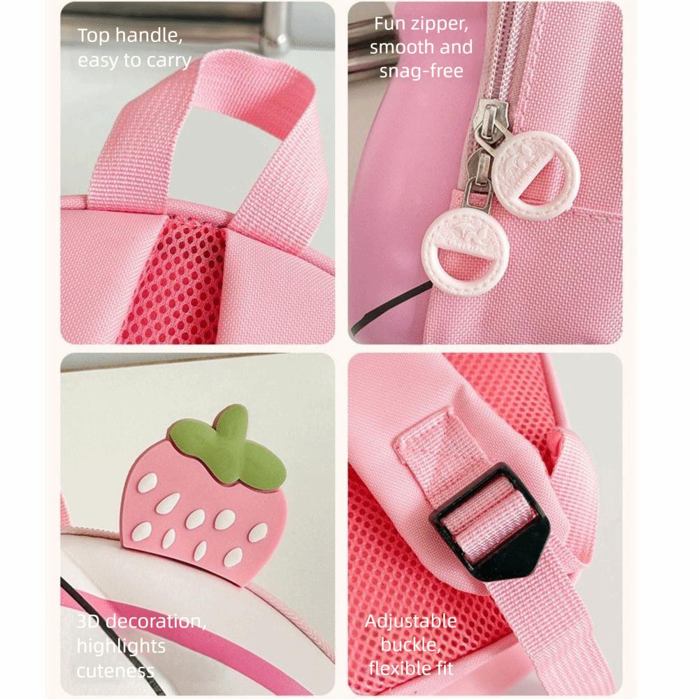 Oxford Cloth Cute Cake Backpack Eggshell Design Double Shoulder Strap Children's Bag Cartoon Baby Schoolbag