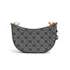 Tory Burch T Monogram All Over Print Denim Jacquard Fabric With Leather And Suede Mini Shoulder Crossbody Bag Women Bags Dark-Blue 79388-405