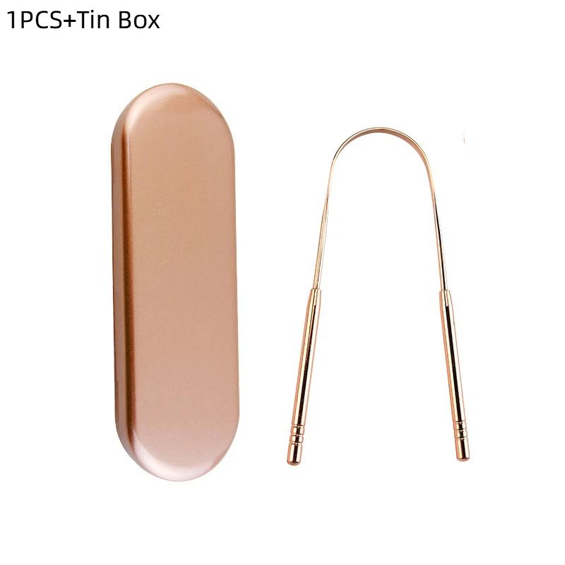 

Premium 1Pcs/4Pcs Metal Tongue Scraper Cleaner For Adults & Kids Portable Stainless Steel Tongue Scrapers Brushes For Removing золотий
